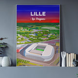 Lille - Stade de foot vu du ciel