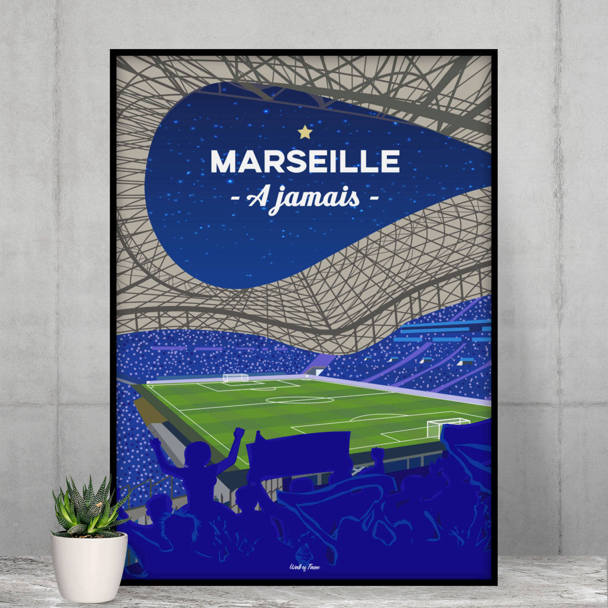 Poster Marseille - Le Vélodrome un soir de match
