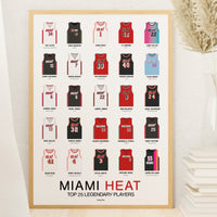 Poster Miami Heat - Top 25 players