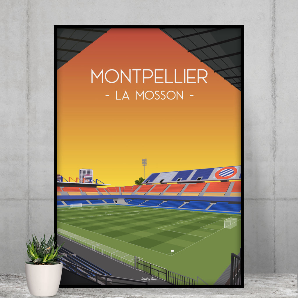 Poster Montpellier - Stade de la Mosson