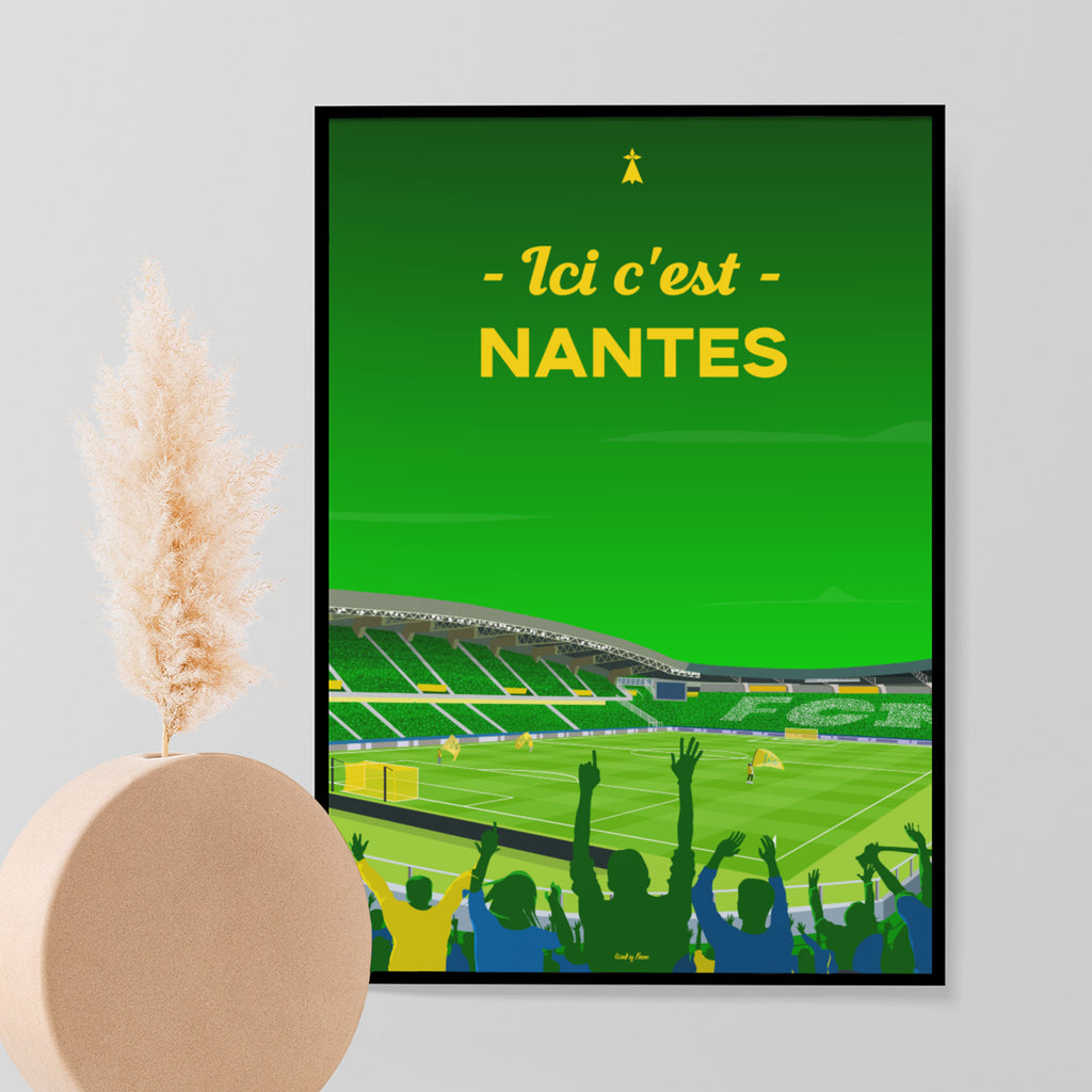 Poster Nantes - La Beaujoire soir de match