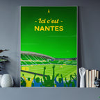 Poster Nantes - La Beaujoire soir de match