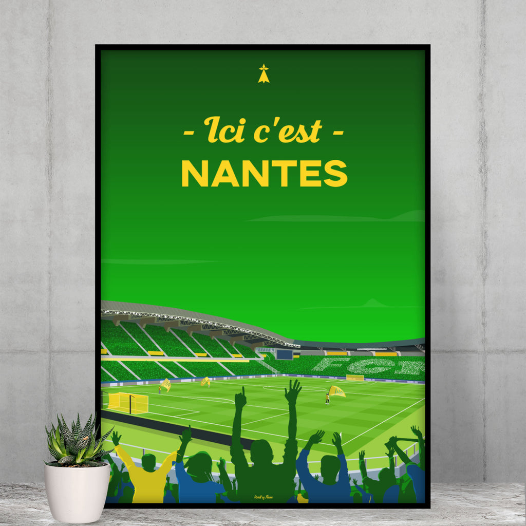 Poster Nantes - La Beaujoire soir de match