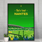 Poster Nantes - La Beaujoire soir de match