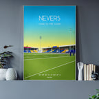Poster Nevers - Stade du Pré Fleuri