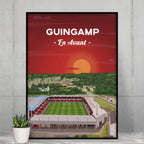Poster Guingamp - Le Roudourou vu du ciel