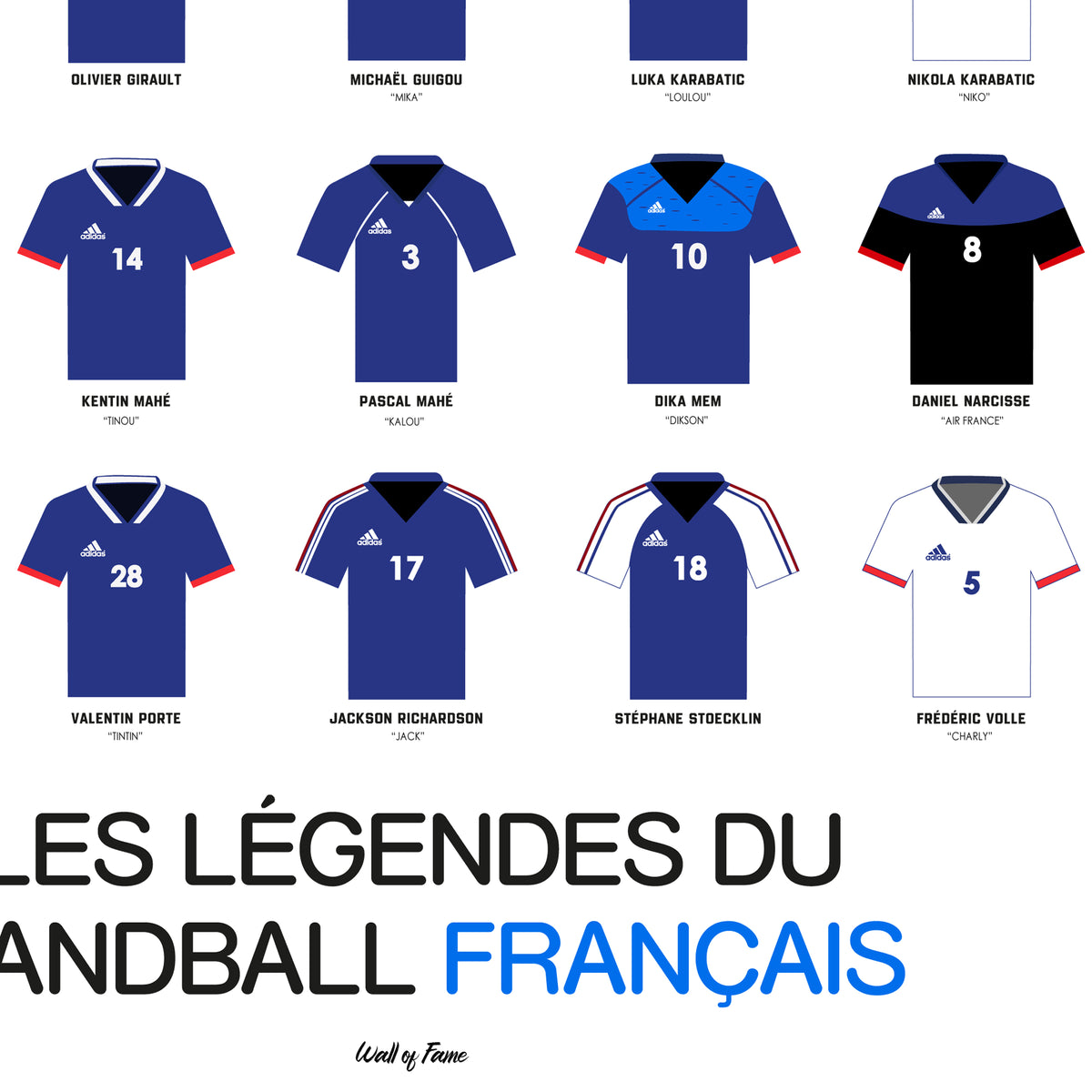 Poster Légendes du handball français