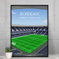 Poster Bordeaux - Stade de foot