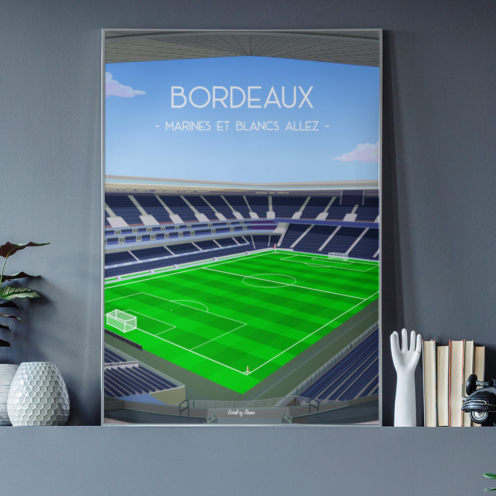 Poster Bordeaux - Stade de foot