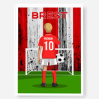 Affiche Football Enfant Personnalisée - Brest