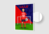 Affiche Football Enfant Personnalisée - Lille