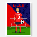 Affiche Football Enfant Personnalisée - Lille