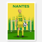 Affiche Football Enfant Personnalisée - Nantes