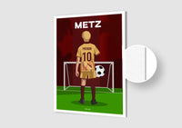Affiche Football Enfant Personnalisée - Metz