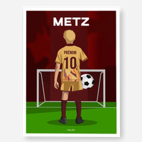 Affiche Football Enfant Personnalisée - Metz