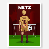 Affiche Football Enfant Personnalisée - Metz