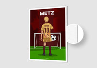 Affiche Football Enfant Personnalisée - Metz