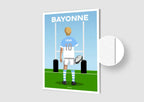 Affiche Rugby Enfant Personnalisée - Bayonne