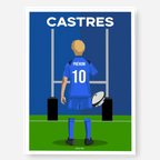 Affiche Rugby Enfant Personnalisée - Castres