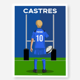 Affiche Rugby Enfant Personnalisée - Castres