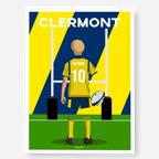 Affiche Rugby Enfant Personnalisée - Clermont