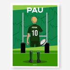 Affiche Rugby Enfant Personnalisée - Pau