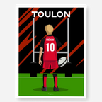 Affiche Rugby Enfant Personnalisée - Toulon