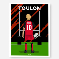 Affiche Rugby Enfant Personnalisée - Toulon