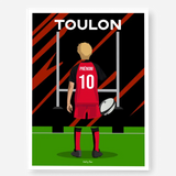 Affiche Rugby Enfant Personnalisée - Toulon