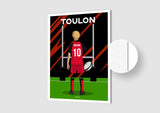 Affiche Rugby Enfant Personnalisée - Toulon