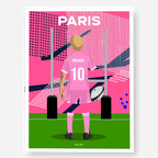 Affiche Rugby Enfant Personnalisée - Paris