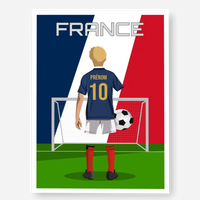 Affiche Football Enfant Personnalisée - France f