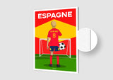 Affiche Football Espagne Personnalisée