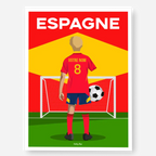 Affiche Football Espagne Personnalisée