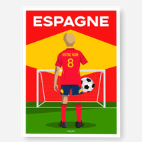 Affiche Football Espagne Personnalisée