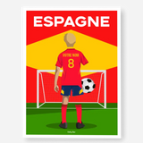 Affiche Football Espagne Personnalisée