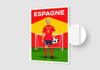Affiche Football Espagne Personnalisée