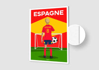 Affiche Football Espagne Personnalisée