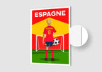 Affiche Football Espagne Personnalisée