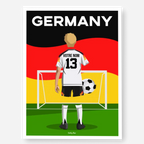 Affiche Football Allemagne Personnalisée
