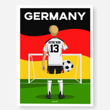 Affiche Football Allemagne Personnalisée