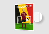 Affiche Football Belgique Personnalisée