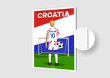 Affiche Football Croatie Personnalisée