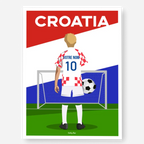 Affiche Football Croatie Personnalisée