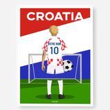 Affiche Football Croatie Personnalisée