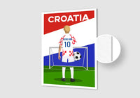 Affiche Football Croatie Personnalisée