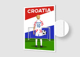 Affiche Football Croatie Personnalisée