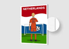Affiche Football Pays-Bas Personnalisée