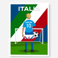 Affiche Football Italie Euro 2024 Personnalisée