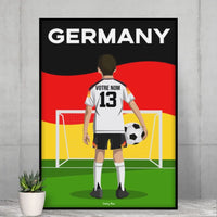 Affiche Football Allemagne Euro 2024 Personnalisée